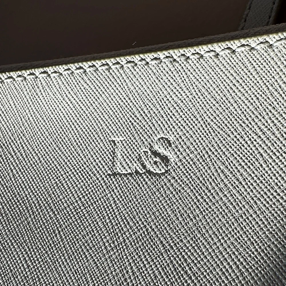 Lo & Sons Pearl Saffiano Leather Crossbody Bag in Ivory - Picture 3 of 16